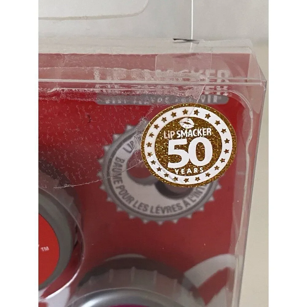 Set Of 3 Lip Smacker Cherry Coke Coca‎ Cola Classic Fanta Strawberry Lip Balms